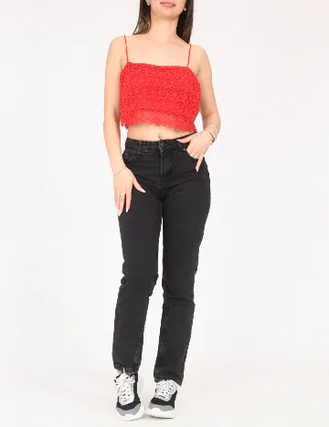 Top Zara, rosu