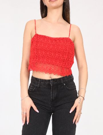 Top Zara, rosu