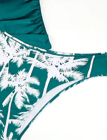 Costum de baie SHEIN, verde