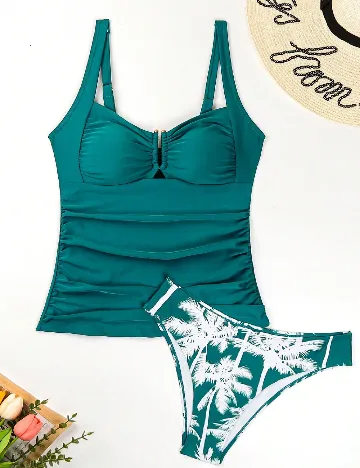 Costum de baie SHEIN, verde