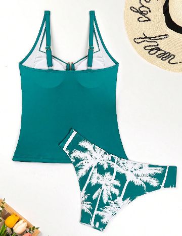 Costum de baie SHEIN, verde