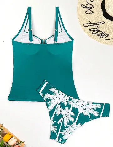 Costum de baie SHEIN, verde