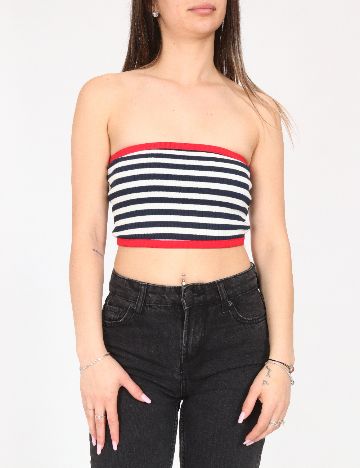 Top Bershka, bleumarin