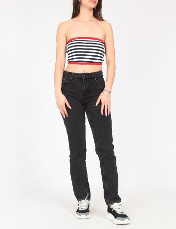 Top Bershka, bleumarin