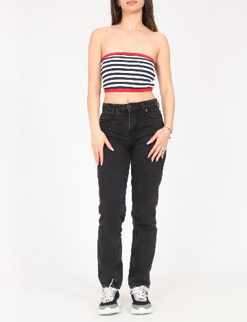 Top Bershka, bleumarin
