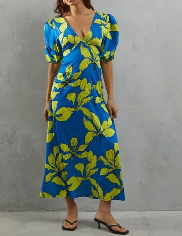 Rochie lunga WAREHOUSE, albastru