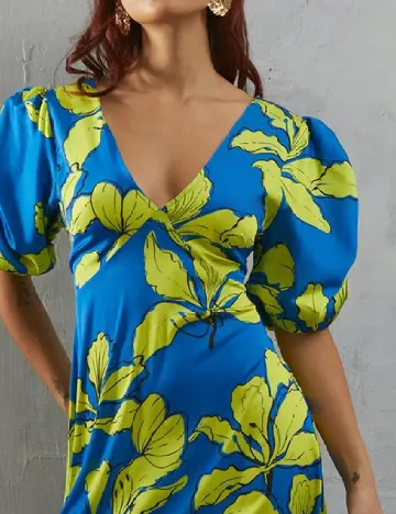 Rochie lunga WAREHOUSE, albastru