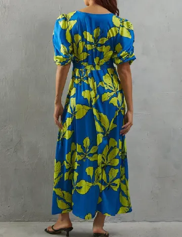 Rochie lunga WAREHOUSE, albastru