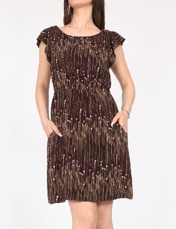 Rochie scurta Zara, maro inchis