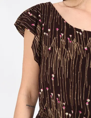 Rochie scurta Zara, maro inchis