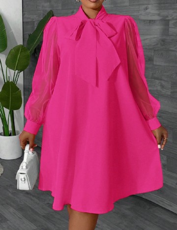 Rochie scurta SHEIN CURVE, roz