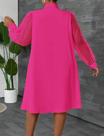 Rochie scurta SHEIN CURVE, roz
