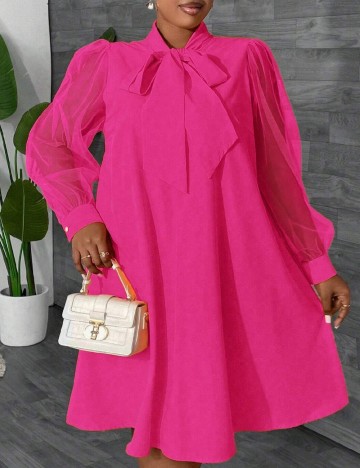 Rochie scurta SHEIN CURVE, roz