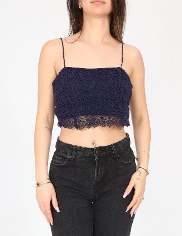 Top Zara, albastru