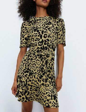 Rochie scurta WAREHOUSE, animal print