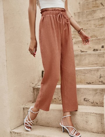 Pantaloni SHEIN, maro