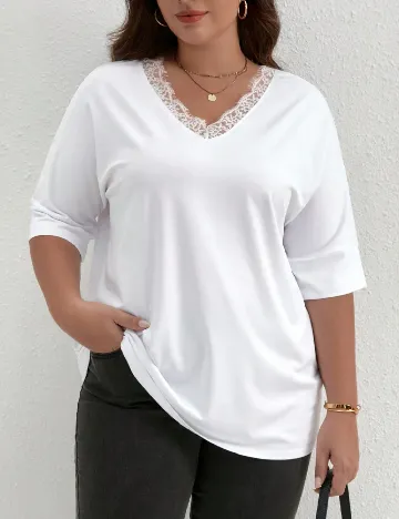 Tricou SHEIN CURVE, alb