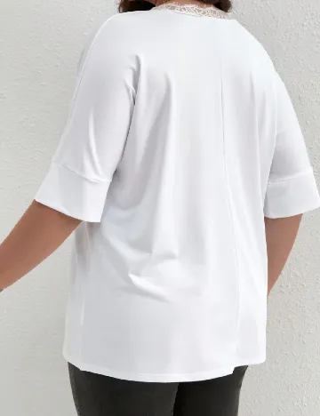 Tricou SHEIN CURVE, alb