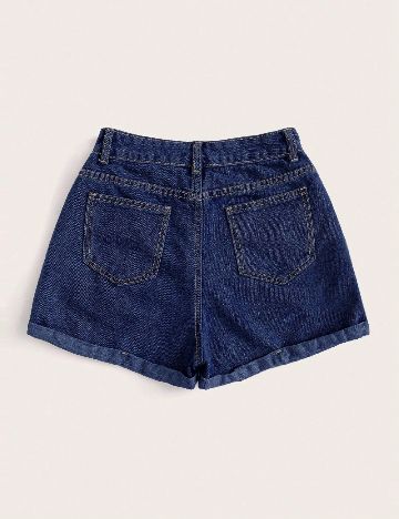 Pantaloni scurti SHEIN, albastru