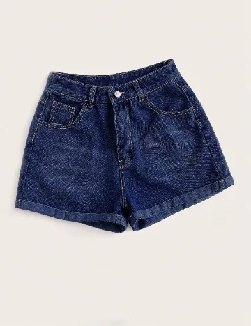 Pantaloni scurti SHEIN, albastru
