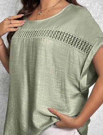 Bluza SHEIN CURVE, verde