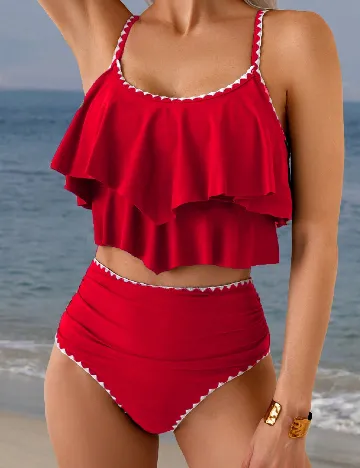 Costum de baie SHEIN, rosu
