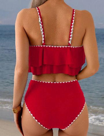 Costum de baie SHEIN, rosu