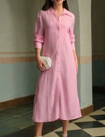Rochie medie MOTF, roz