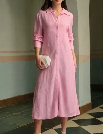 Rochie medie MOTF, roz