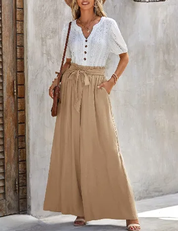Pantaloni SHEIN, maro