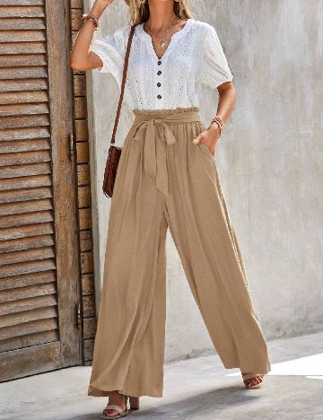 Pantaloni SHEIN, maro