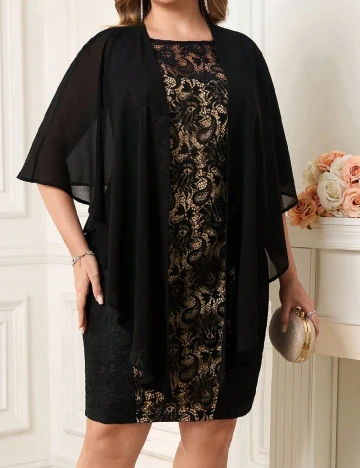 Rochie scurta SHEIN CURVE, negru