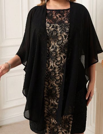 Rochie scurta SHEIN CURVE, negru