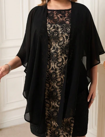 Rochie scurta SHEIN CURVE, negru