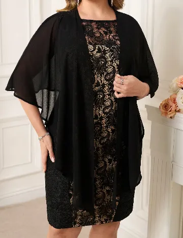 Rochie scurta SHEIN CURVE, negru