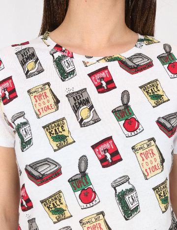 Tricou Pull&Bear, alb