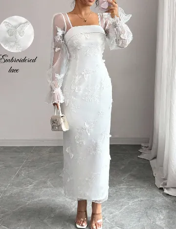 Rochie lunga SHEIN, alb