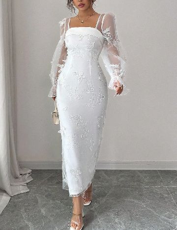 Rochie lunga SHEIN, alb