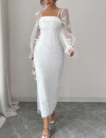 Rochie lunga SHEIN, alb