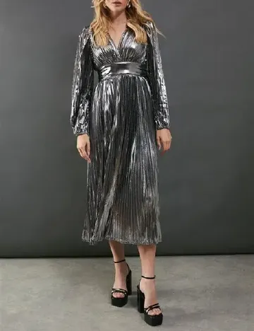 Rochie medie WAREHOUSE, gri