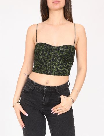 Top Bershka, verde