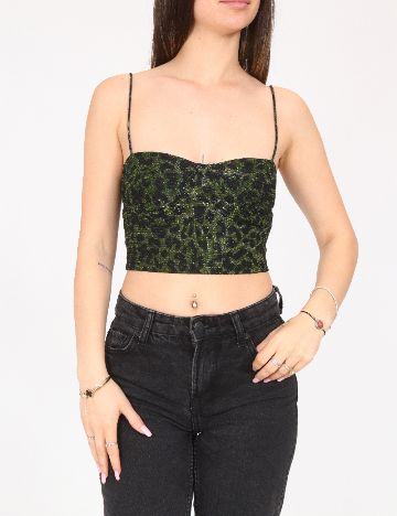 Top Bershka, verde