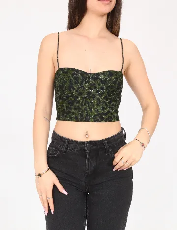 Top Bershka, verde