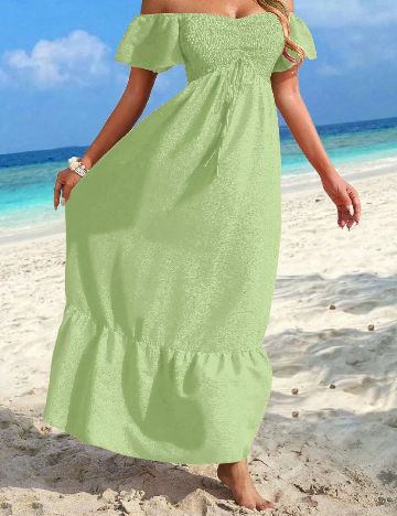 Rochie lunga SHEIN, verde