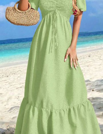 Rochie lunga SHEIN, verde