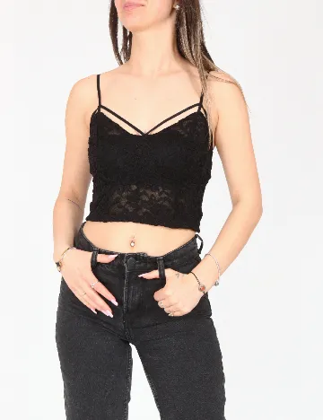 Top Bershka, negru