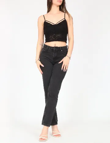 Top Bershka, negru