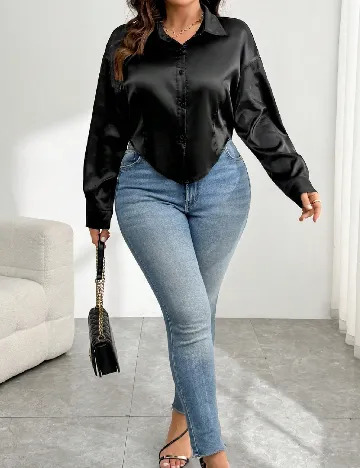 Camasa SHEIN CURVE, negru