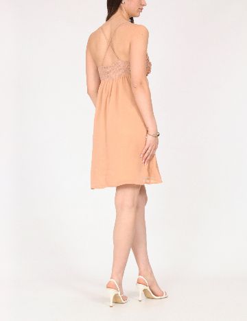 Rochie scurta Bershka, crem