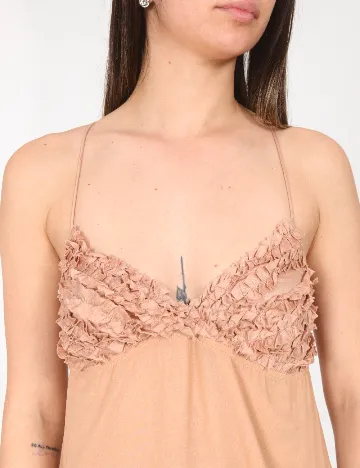Rochie scurta Bershka, crem